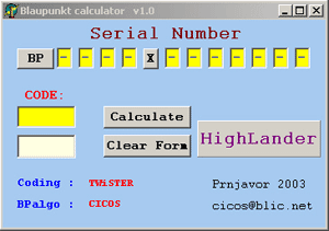 becker 4 digit code calculator
